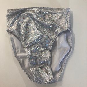 Silver rave bottoms! High wasted